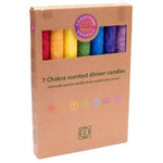 Load image into Gallery viewer, Scented dinner candles chakra set of 7 23.5x16cm
