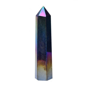 Akmens Enģeļu Auras Kvarcs / Obsidiāns / Angel Aura Obsidian 6-12cm