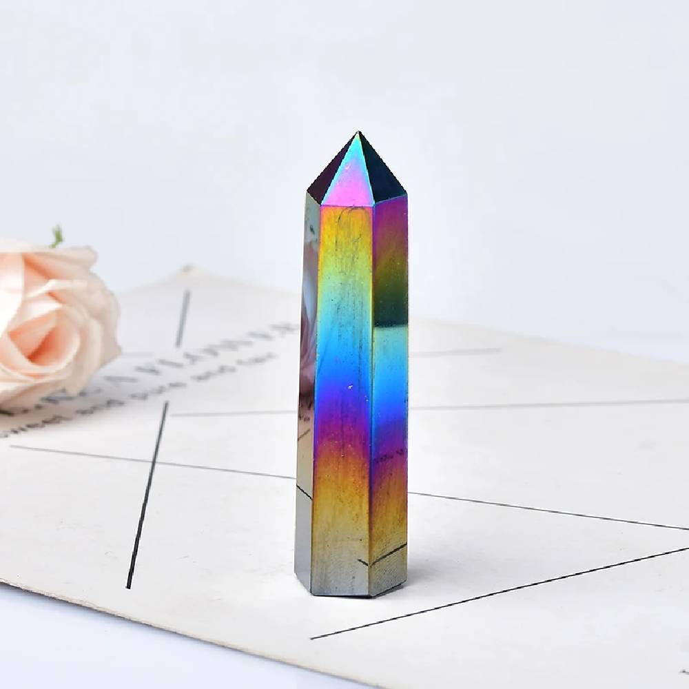 Akmens Enģeļu Auras Kvarcs / Obsidiāns / Angel Aura Obsidian 6-12cm