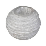 Загрузить изображение в средство просмотра галереи, Svečturis Selenīts / Selenite Snowball Candle Holder 8cm
