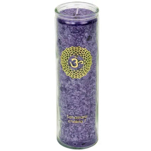 Aromatic Candle stearin 7th Chakra 21x6.5cm