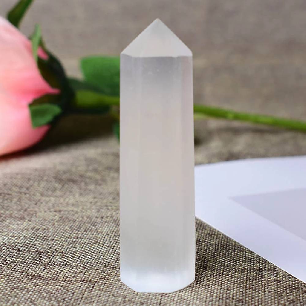 Akmens Selenīts / Selenite Obelisk 6-12cm