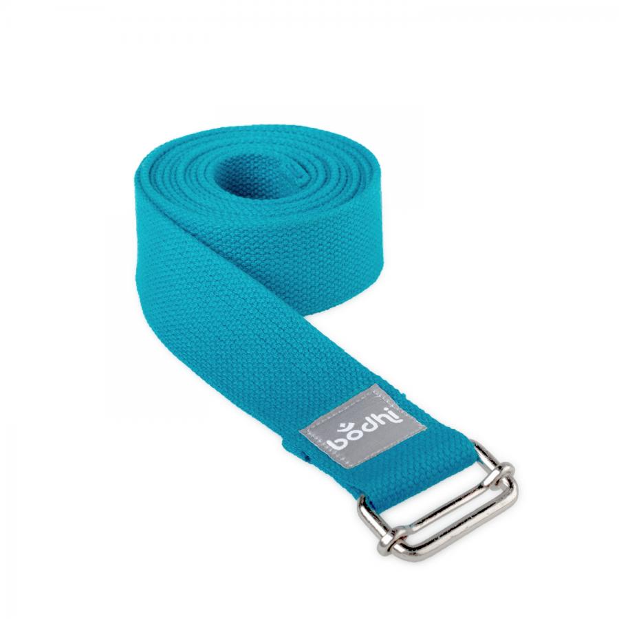 Yoga strap ASANA BELT with metal sliding buckle 2.5m