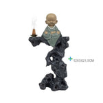 Load image into Gallery viewer, Turētājs konusiem ar krītošu dūmu efektu Monk 12x5x21.5cm
