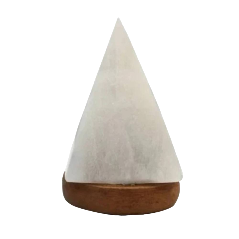 Selenīts / Selenīta USB Lampa ar pamatni 10cm