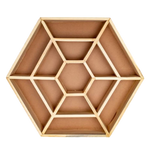 Load image into Gallery viewer, Wood Display Mandala for minerals 35cm x 30.5cm x 4cm
