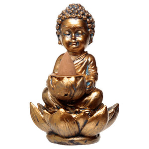 Turētājs konusiem ar krītošu dūmu efektu Small Buddha & Lotus