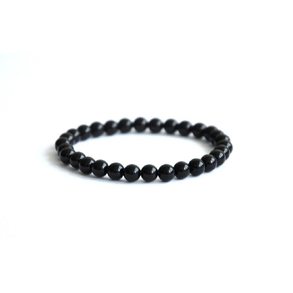 Rokassprādze Onikss / Melnais Onikss Brazīlija / Black Onyx 4mm