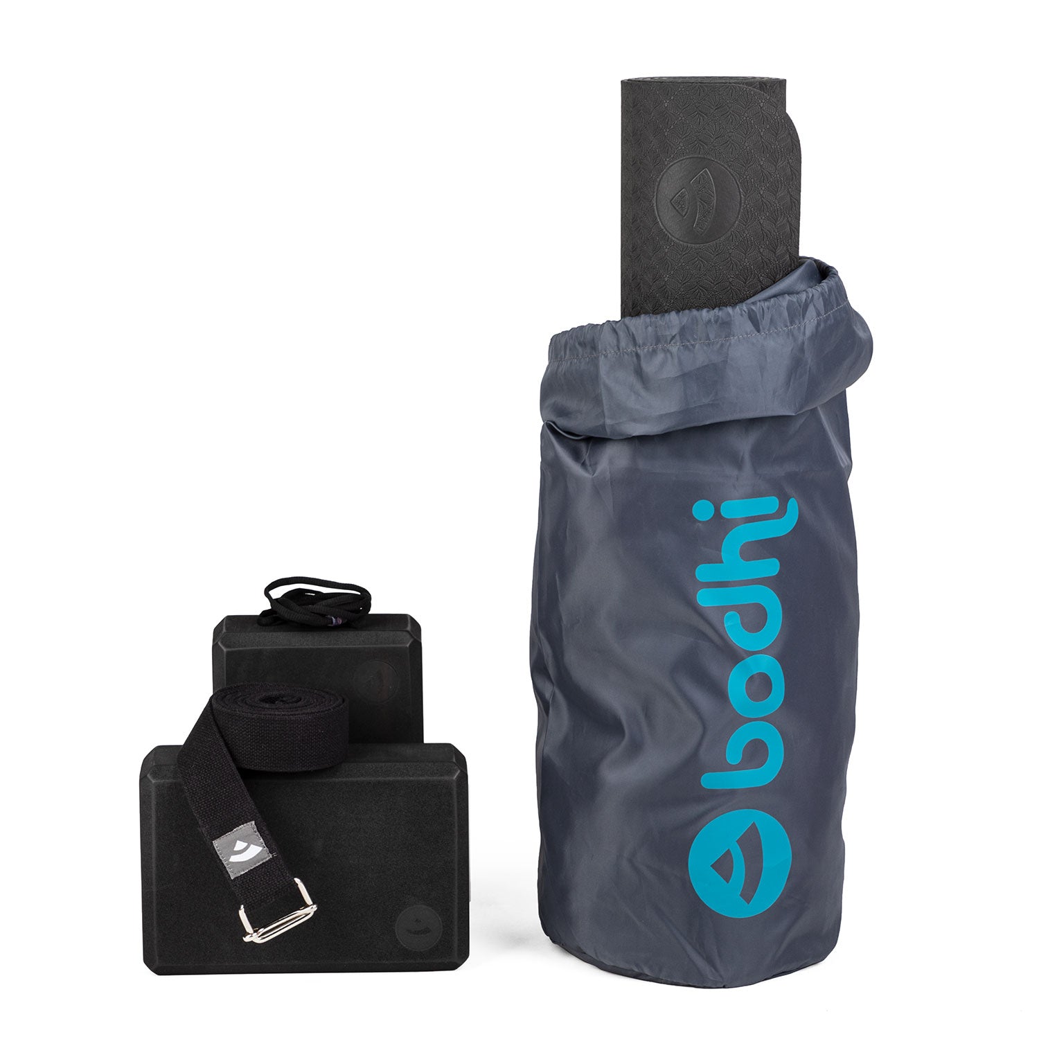 Komplekts Jogas Paklājiņš Lotus Pro, Bloki un Jogas siksna ar metāla sprādzi / Yoga Set Flow