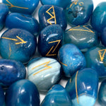 Load image into Gallery viewer, Runes Blue Onyx
