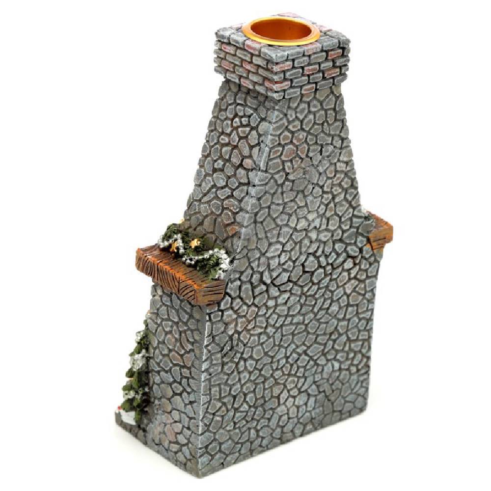 Turētājs konusiem ar krītošu dūmu efektu Christmas Fireplace 15.5x9x5cm