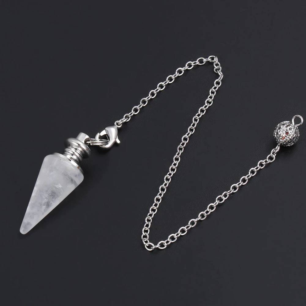 Svārsts Kalnu Kristāls / Rock Crystal Conical Pendulum Healing Crystal