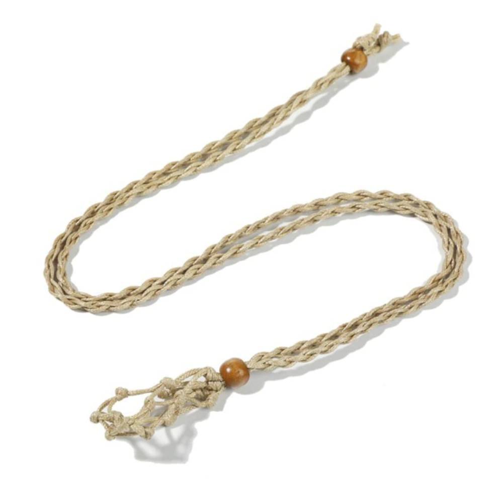 Pītais un regulējamais kulons akmeņiem