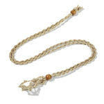 Ielādēt attēlu galerijas skatītājā, Pītais un regulējamais kulons akmeņiem
