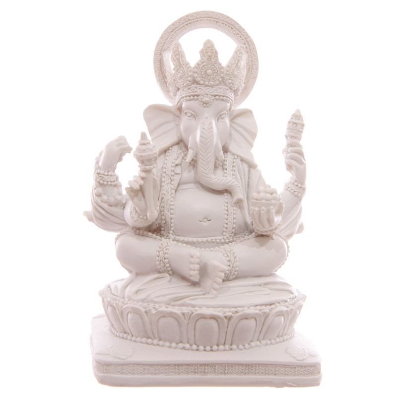 Statuja / Dēva Murti Ganeša / White Ganesh 13.5cm