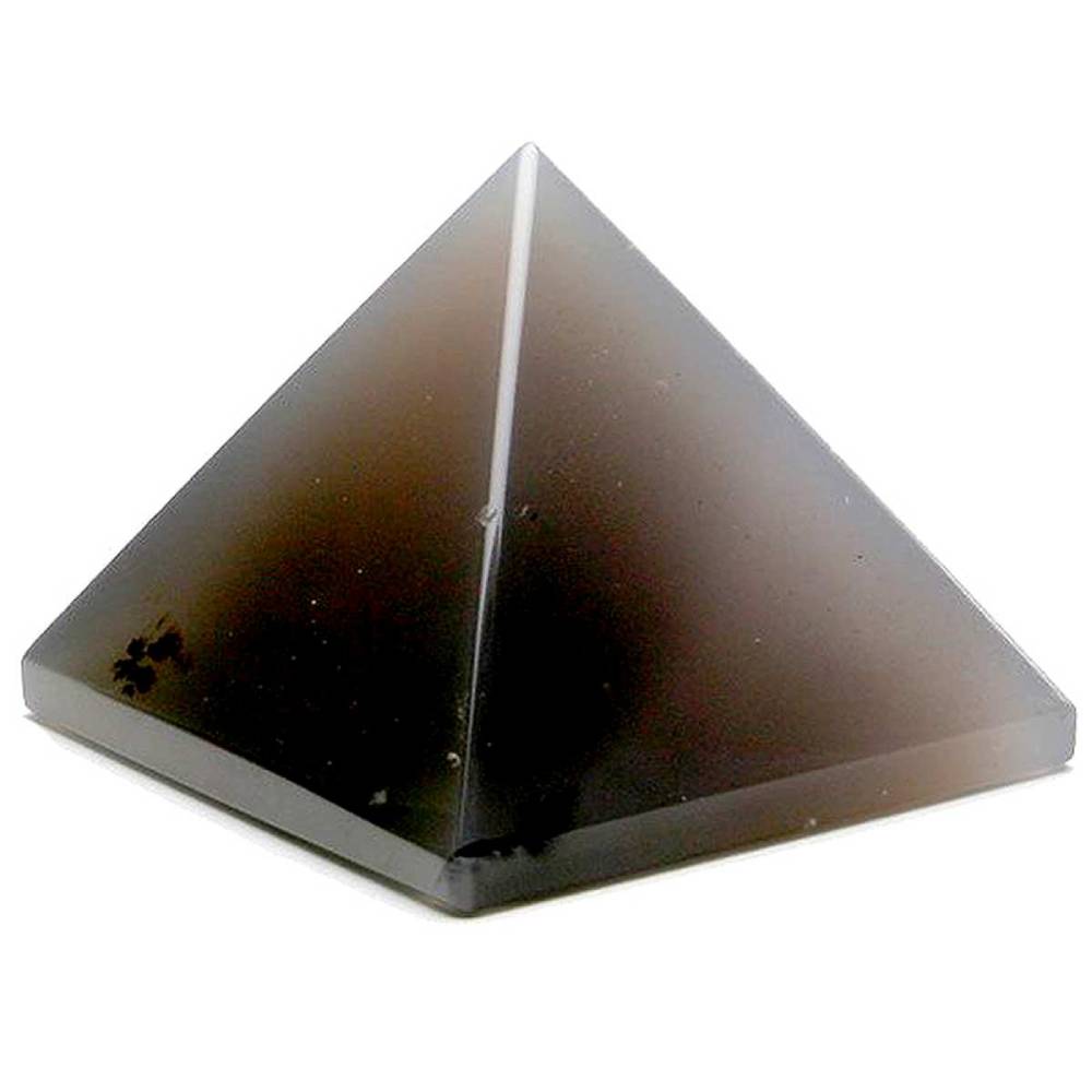 Piramīda Ahāts / Pelēkais Ahāts / Grey Agate Pyramid 25mm