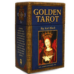 Загрузить изображение в средство просмотра галереи, Golden Tarot by Kat Black Taro Kārtis
