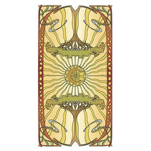 Golden Art Nouveau Mini Tarot Cards