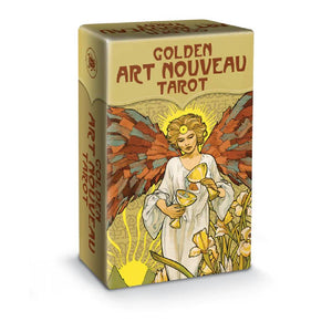 Golden Art Nouveau Mini Tarot Cards