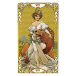 Load image into Gallery viewer, Golden Art Nouveau Mini Tarot Cards
