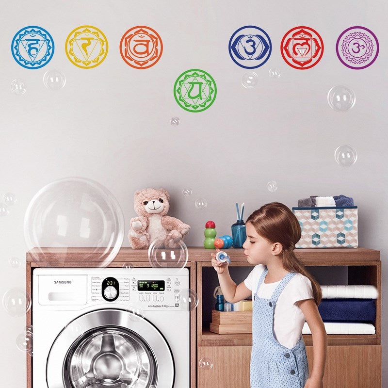 Sienas uzlīmju komplekts - 7 čakras