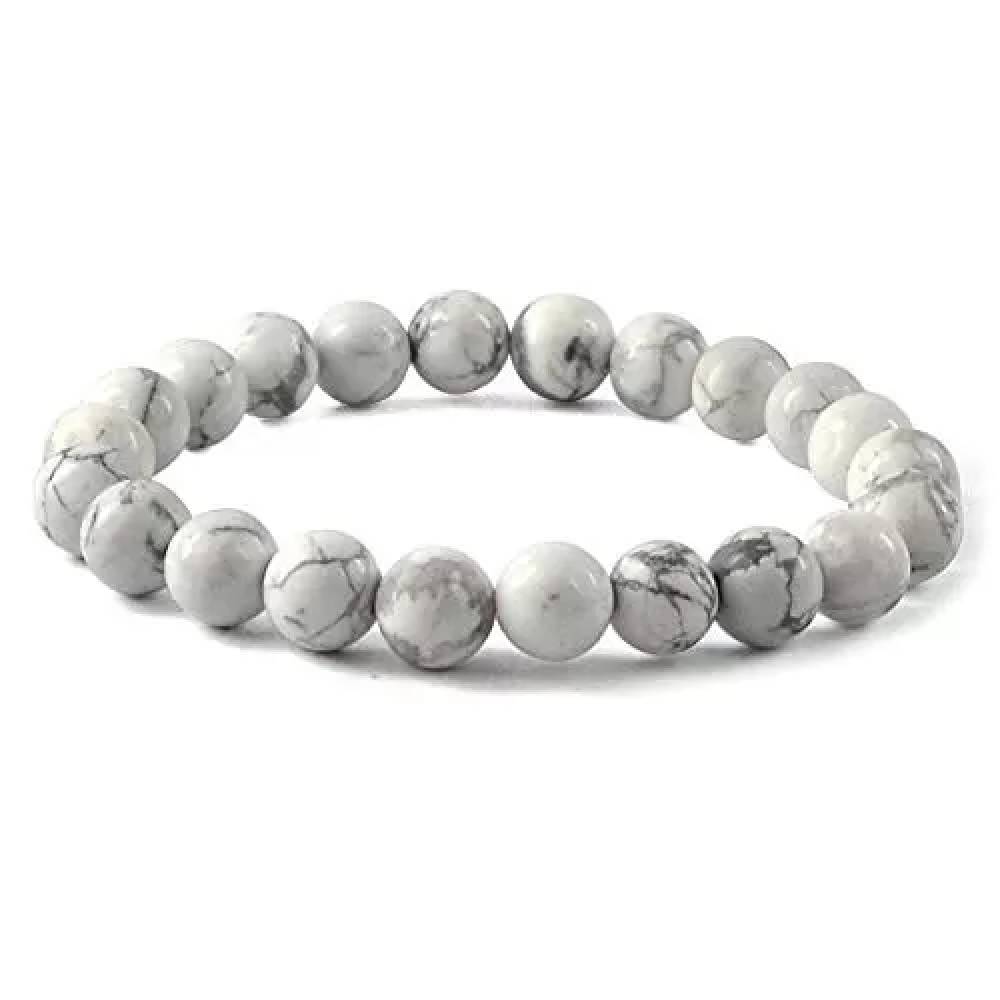 Rokassprādze Hovlīts Zimbabve / Howlite A 8mm