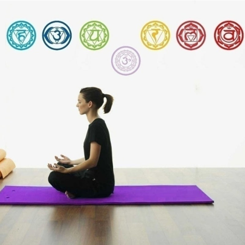 Sienas uzlīmju komplekts - 7 čakras