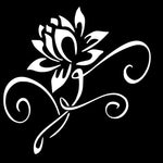 Load image into Gallery viewer, Car / Window Vinyl Sticker &quot;Lotos Flower&quot;
