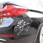 Ielādēt attēlu galerijas skatītājā, Auto / Logu vinila uzlīme &quot;Lotos Flower&quot;
