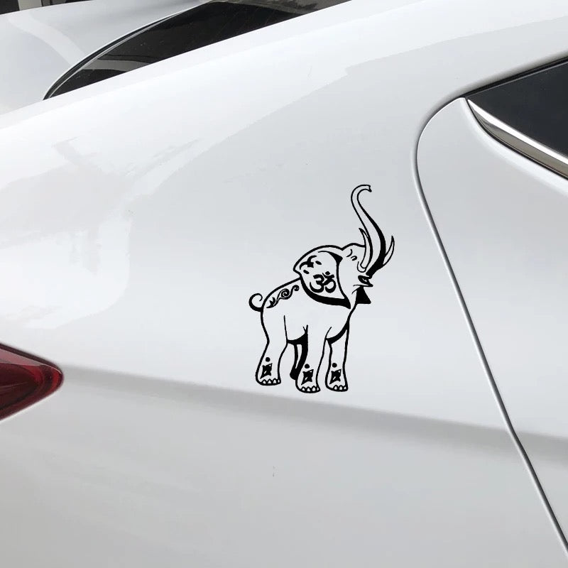Car / Window Vinyl Sticker "OM Elephant"