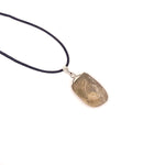 Load image into Gallery viewer, Smoky quartz gemstone pendant pin drilled cap 1.5cm - 3cm
