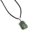 Load image into Gallery viewer, Emerald gemstone pendant pin drilled 1.5cm - 3cm
