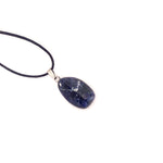 Load image into Gallery viewer, Sodalite gemstone pendant pin drilled
