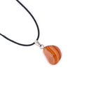 Load image into Gallery viewer, Red agate gemstone pendant pin drilled
