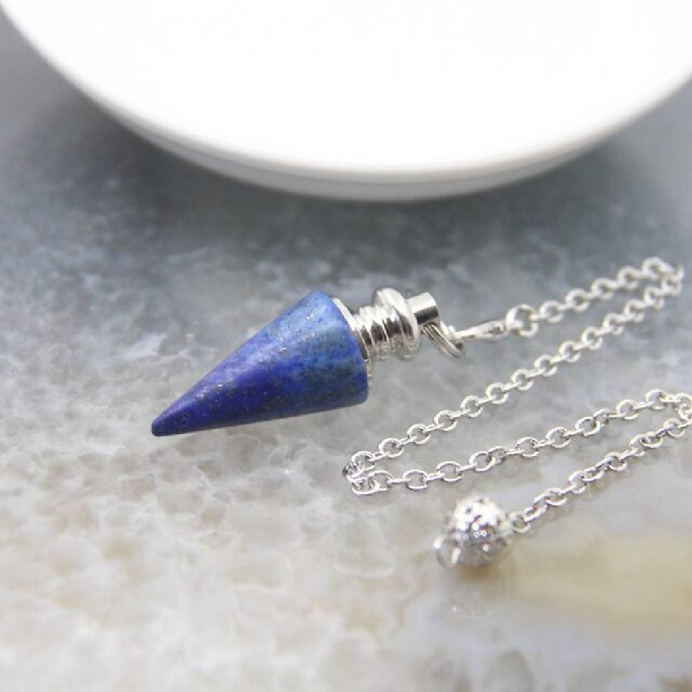 Svārsts Lazurīts / Lapis Lazuli Conical Pendant Healing Crystal