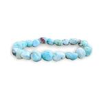 Ielādēt attēlu galerijas skatītājā, Rokassprādze Larimārs Dominikāna / Larimar Tumbled Stones
