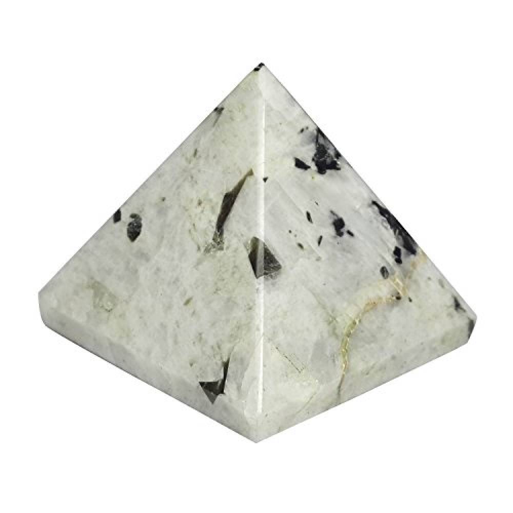 Piramīda Mēnessakmens / Varavīksnes Mēnessakmens / Rainbow Moonstone Pyramid 30-40mm