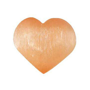 Stone Orange Selenite Heart