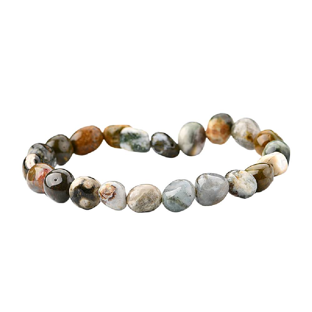 Rokassprādze Okeāna Jašma Brazīlija / Ocean Jasper Tumbled Stones