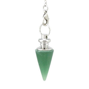 Svārsts Aventurīns / Zaļais Aventurīns / Green Aventurine Conical Pendant Healing Crystal