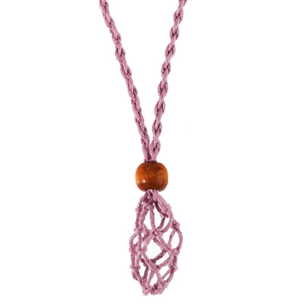 Pītais un regulējamais kulons akmeņiem