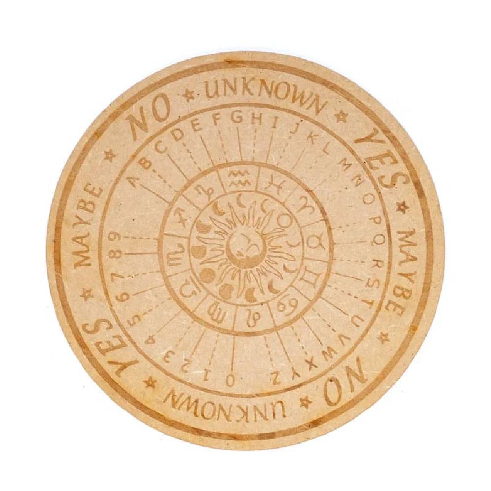 Svārsta dēlis ar astroloğiskām norādēm, burtiem, cipariem un atbilžu variantiem Astrology & Zodiac Signs 20cm