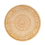 Ielādēt attēlu galerijas skatītājā, Svārsta dēlis ar astroloğiskām norādēm, burtiem, cipariem un atbilžu variantiem Astrology &amp; Zodiac Signs 20cm
