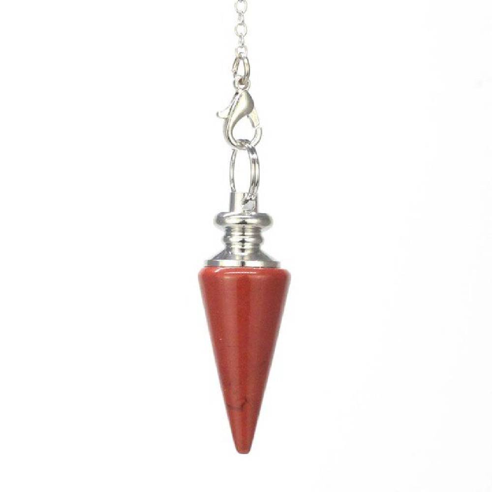 Svārsts Jašma / Sarkanā Jašma / Red Jasper Conical Pendant Healing Crystal