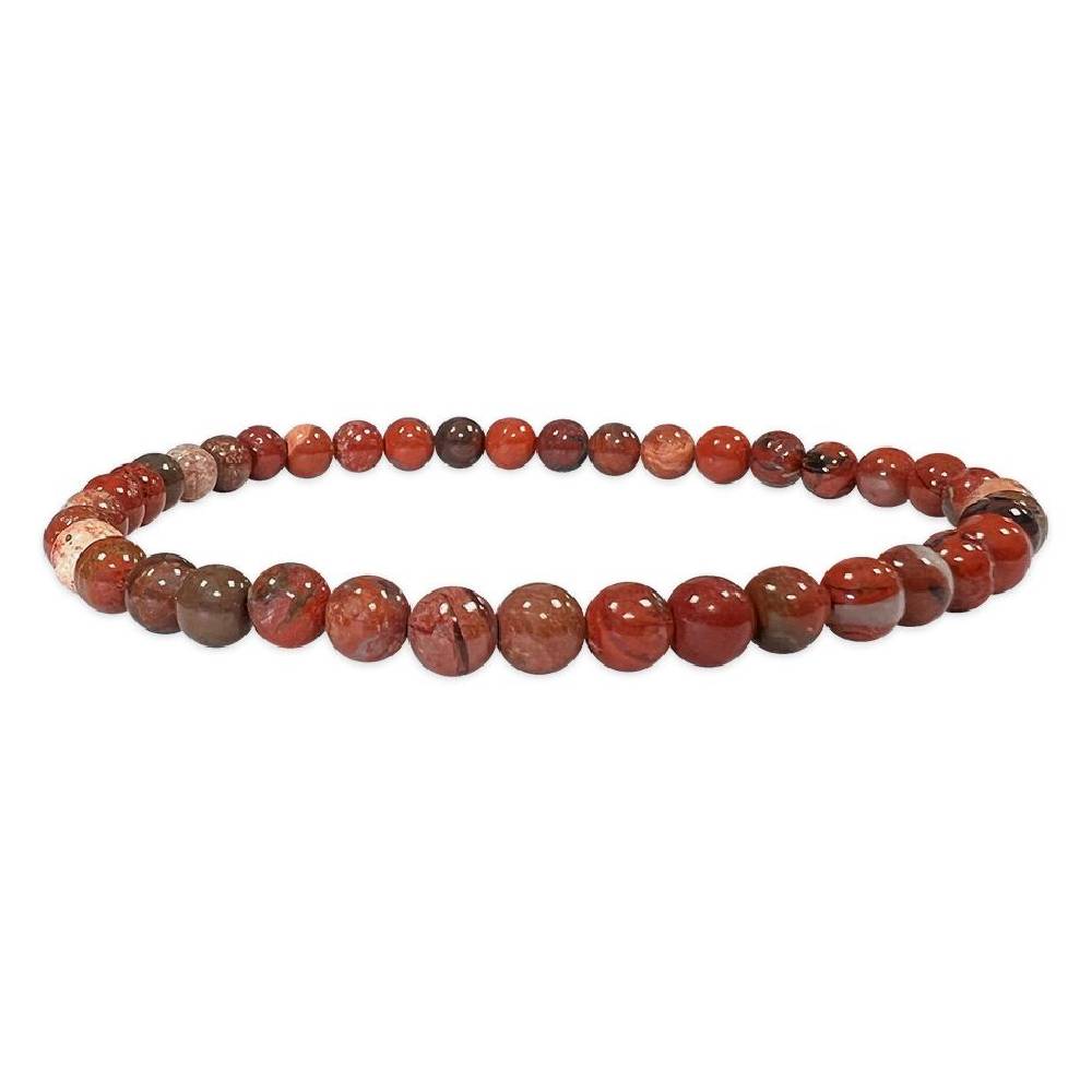 Rokassprādze Jašma / Sarkanā Jašma Dienvidāfrika / Red Jasper 4mm