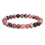 Ielādēt attēlu galerijas skatītājā, Rokassprādze Rodonīts Madagaskara / Rhodonite 8mm
