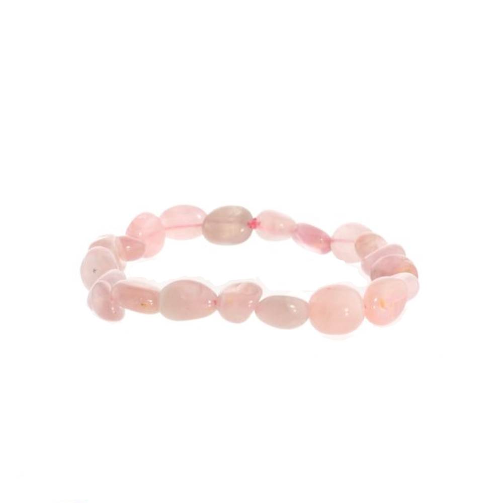 Rokassprādze Rozā Kvarcs Brazīlija / Rose Quartz Tumbled Stones