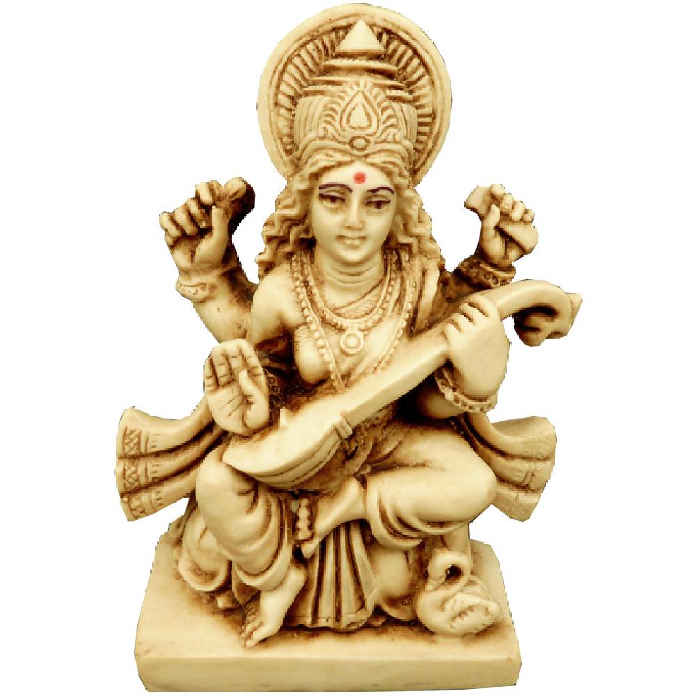 Statuja / Dēva Murti Sarasvati / Saraswati 11x7cm