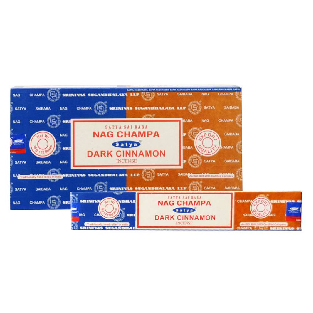 Smaržkociņi Nag Champa & Dark Cinnamon / Tumšais Kanēlis 8grx2