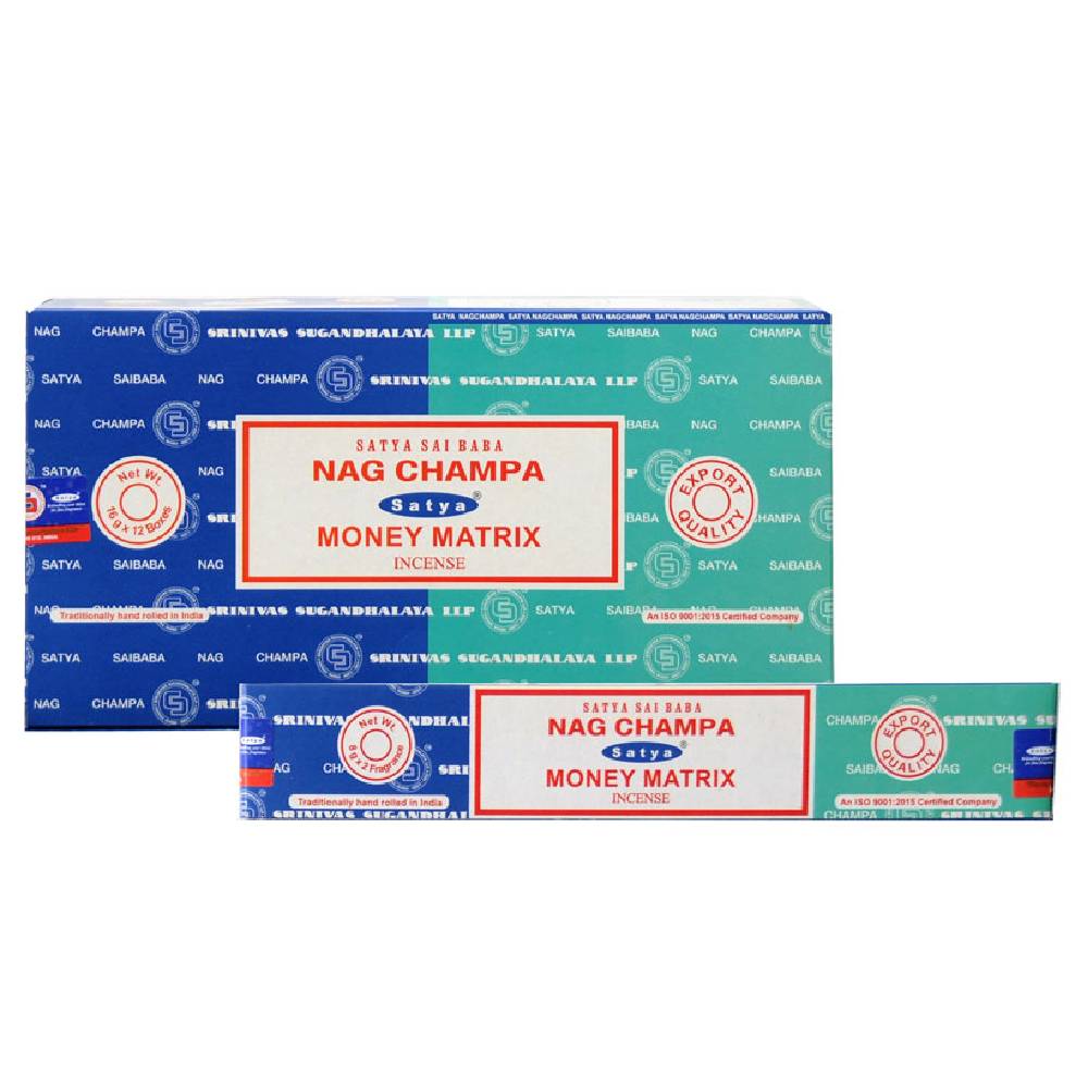 Smaržkociņi Nag Champa & Money Matrix / Labklājības Matrica 8grx2